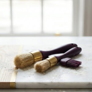 Pastry Brush Set — Natural Boar Bristle