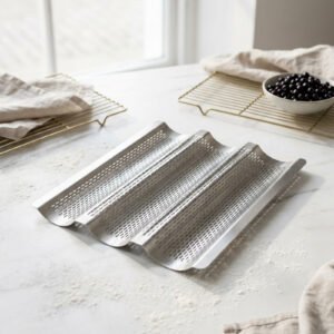 Baguette Pan — Perforated Non-Stick