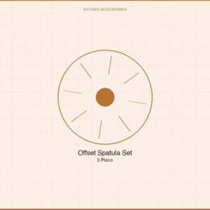 Offset Spatula Set — 3 Piece