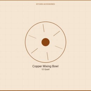 Copper Mixing Bowl — 12 Quart