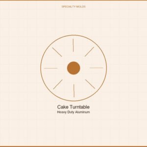 Cake Turntable — Heavy Duty Aluminum