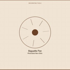 Baguette Pan — Perforated Non-Stick