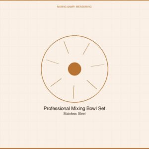 Professional Mixing Bowl Set — Stainless Steel